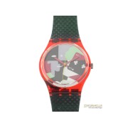 SWATCH LX104 classic quarzo cassa e cinturino plastica colorata new